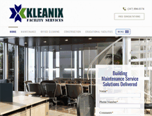 Tablet Screenshot of kleanix.com